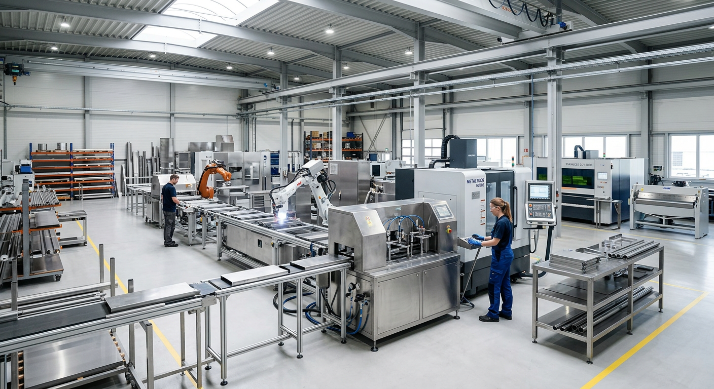 Automated alloy manufacturing workshop